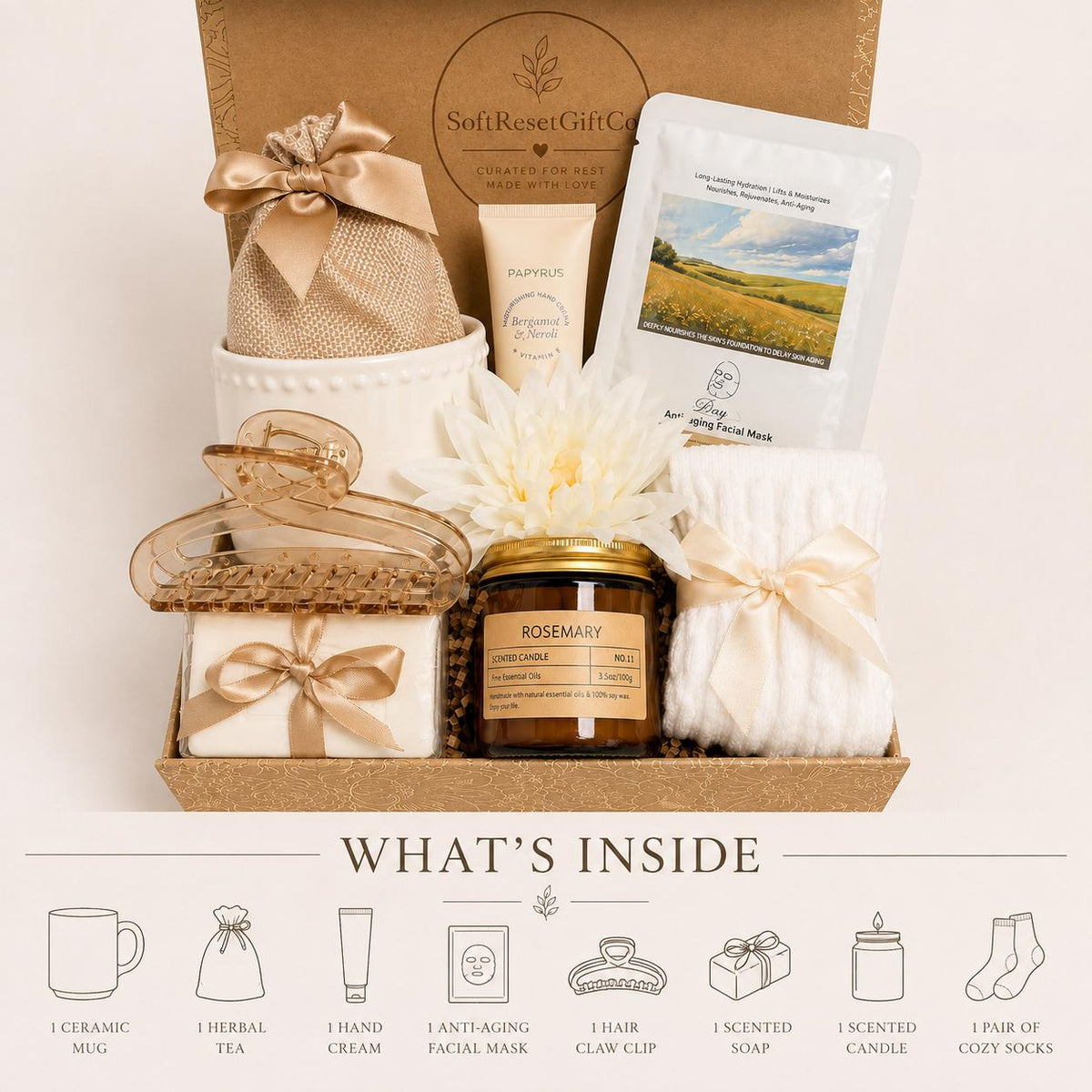 Cozy Self Care Birthday Spa Gift Box